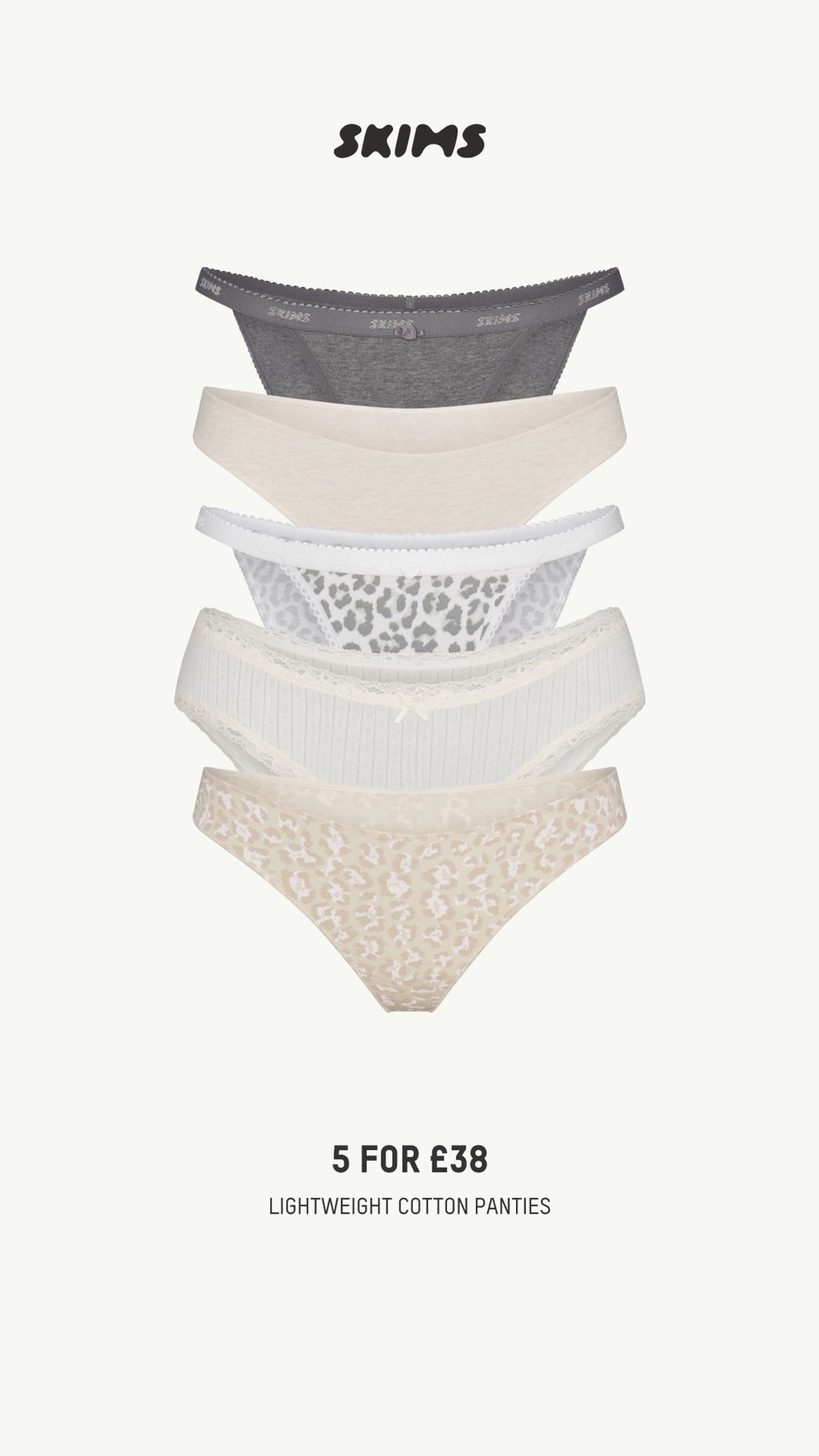 SKIMS five-pair bundle, archived UK offer