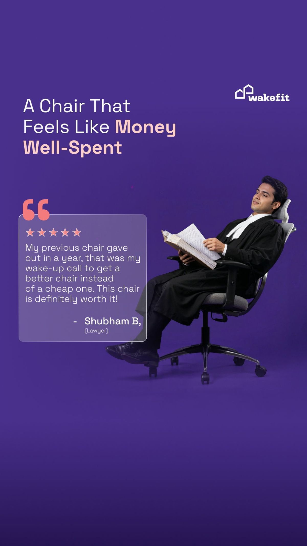 Wakefit chair review about replacing an old chair
