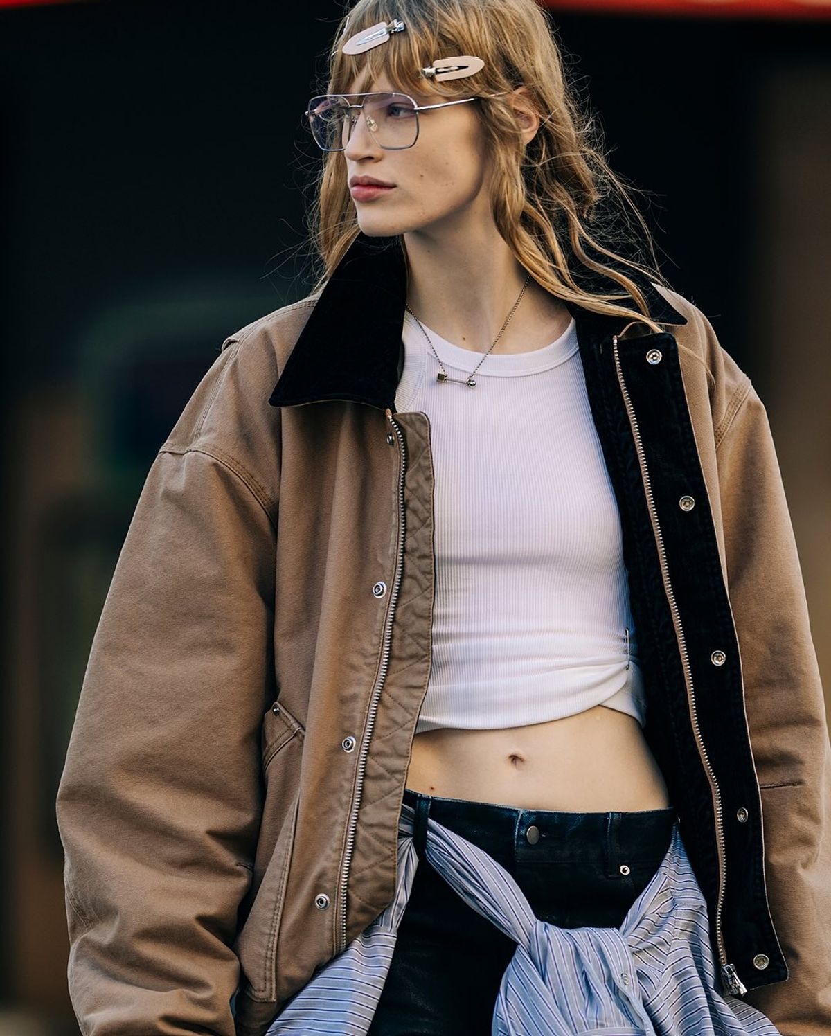H&M jacket and accessories styling