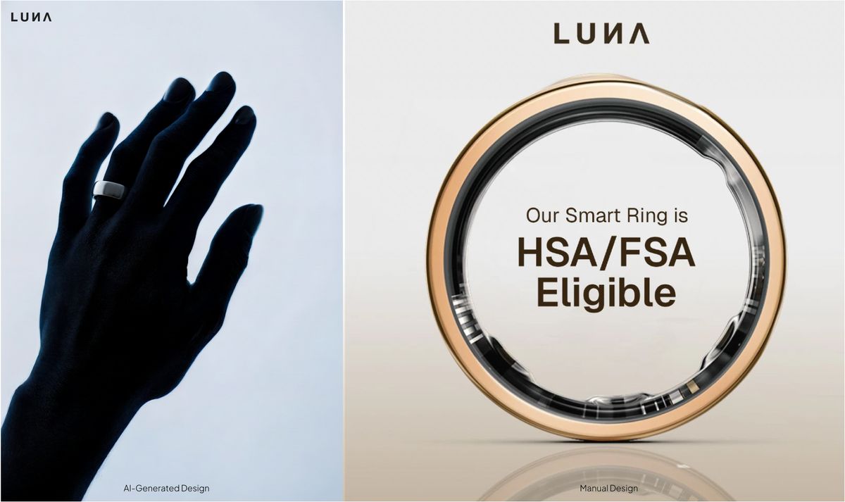 Comparison showing manual Facebook ad creation taking 30 minutes versus AI-generated ad in 60 seconds