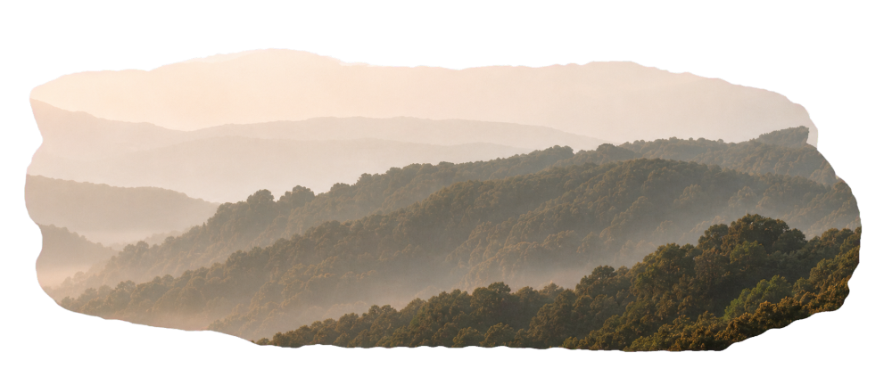 Mountain valley at sunrise