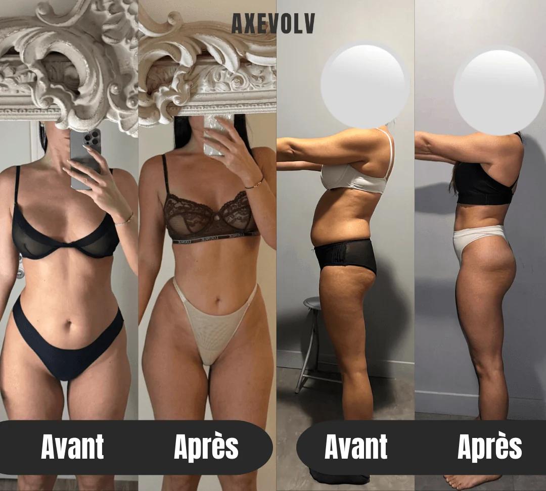 Transformation femme 12 semaines coach sportif