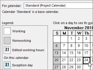 Microsoft Project Holiday Template