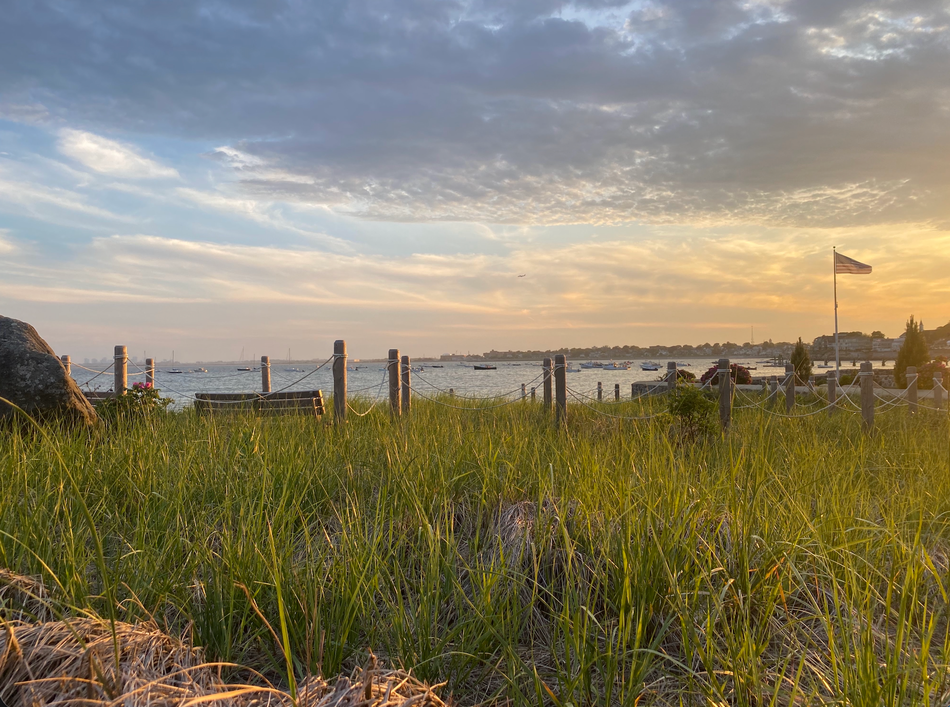 Sunset over the ocean