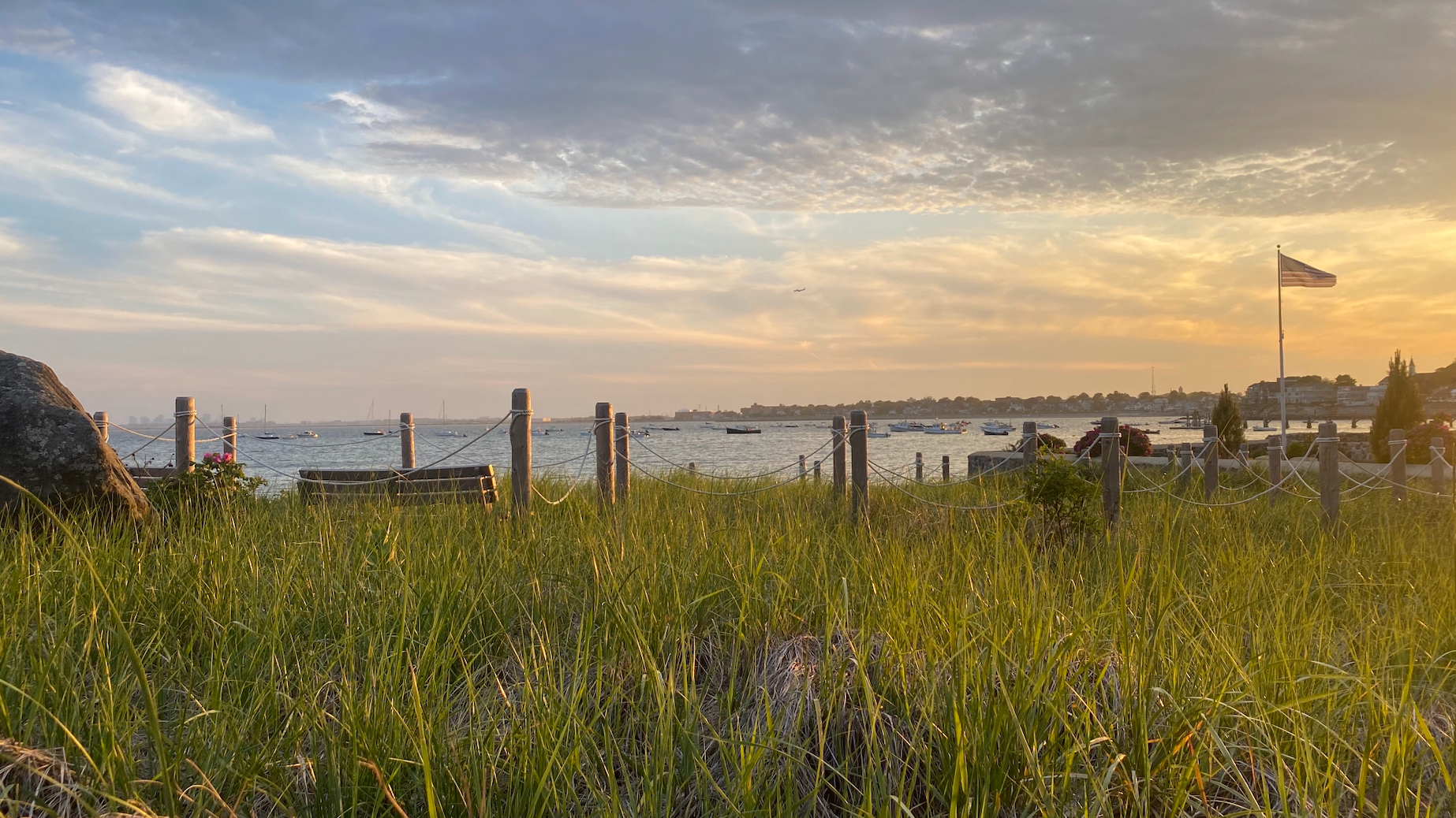 Sunset over the ocean