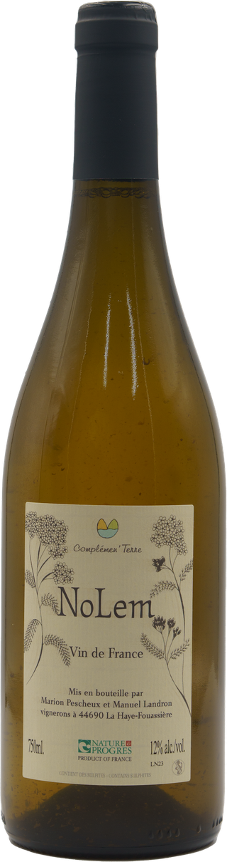 乏味之光酒莊．「諾蘭」白酒 酒瓶照片