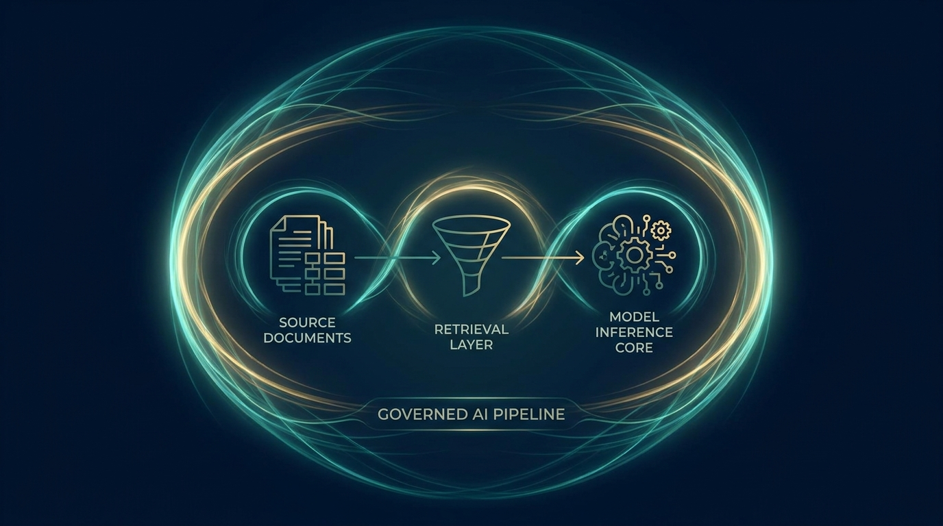 Governed AI retrieval and inference contained within a sovereign perimeter