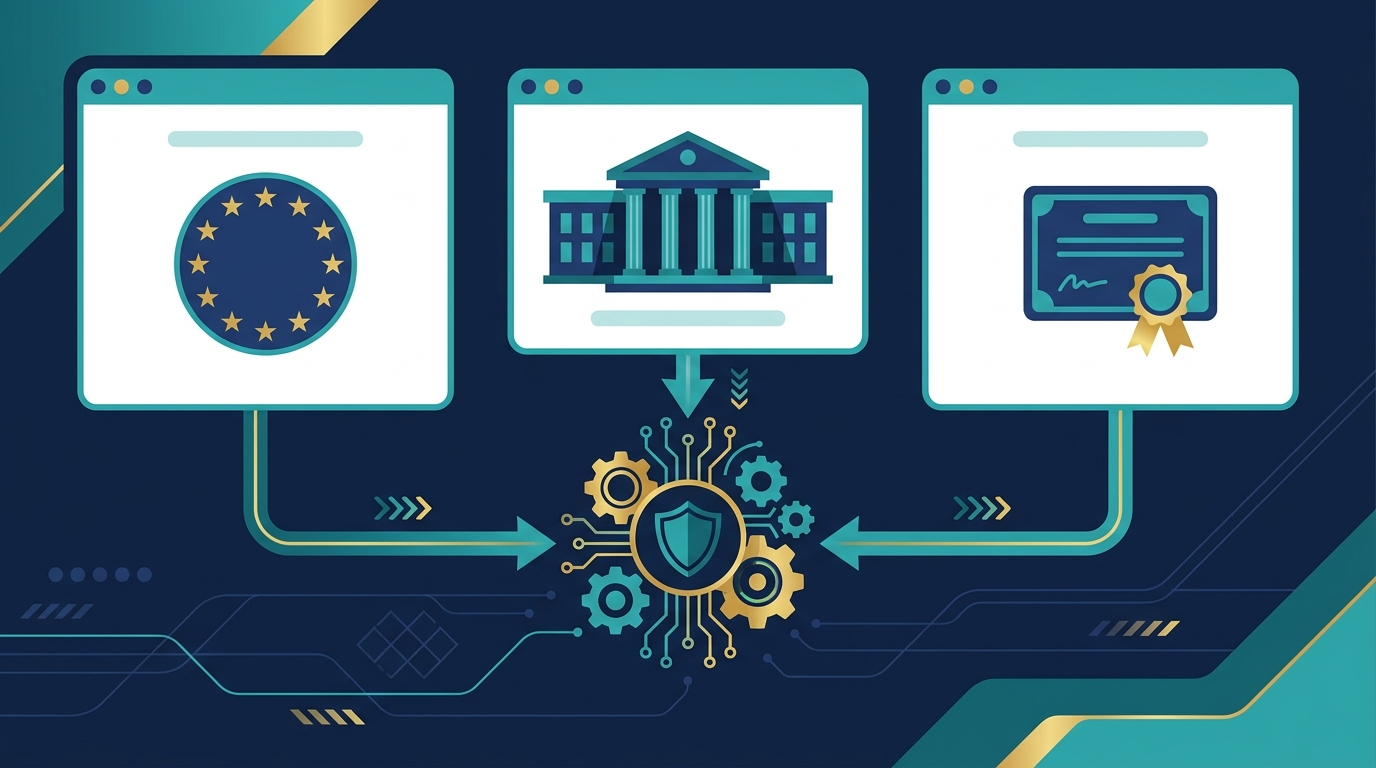 EU AI Act, NIST, and ISO frameworks mapped to central AI controls