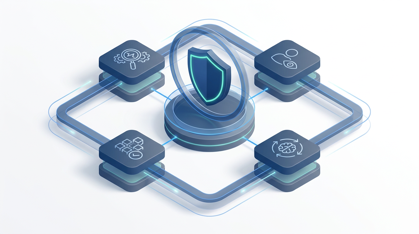 Dashboard tracing an AI answer back to its source documents with an audit trail and shield