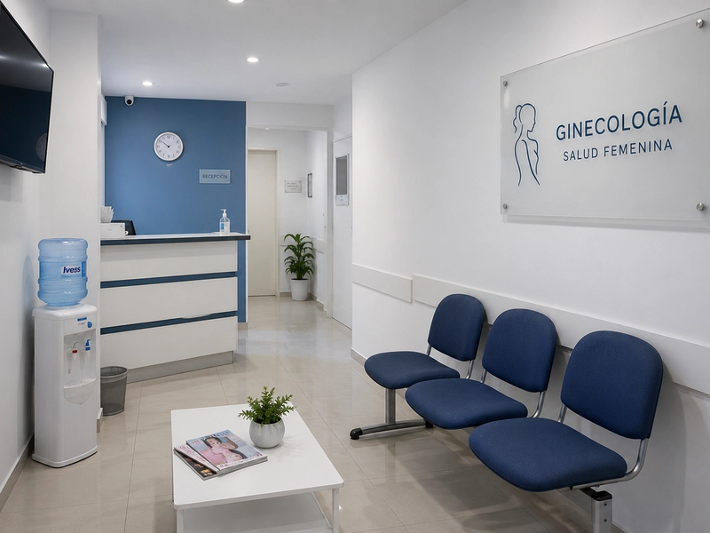Sala de espera, otro angulo, recepción
