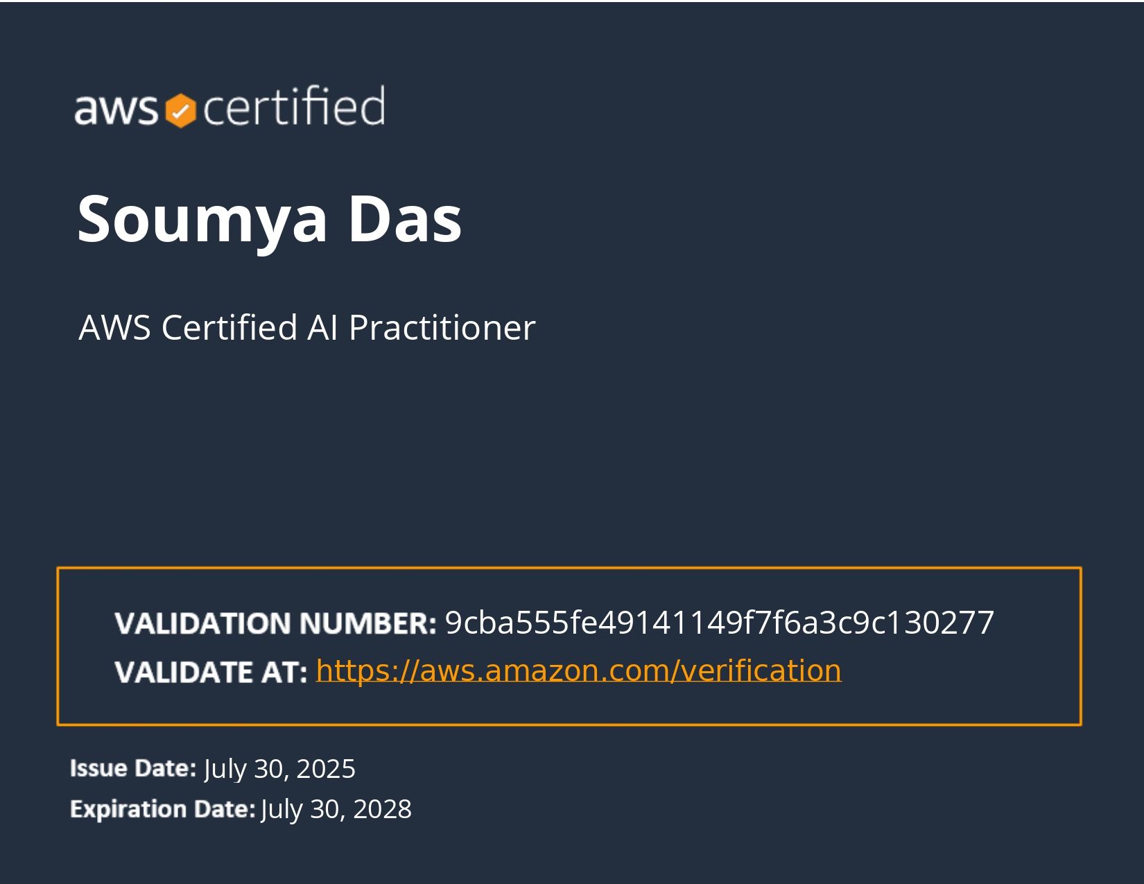 AWS Certified AI Practitioner