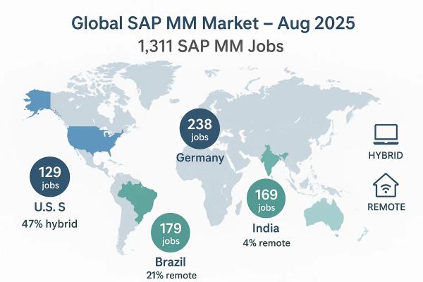 SAP MM Job Market Analysis - August 2025