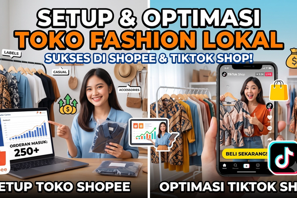 Toko fashion lokal — setup & optimasi