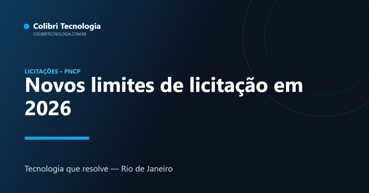 Novos limites de dispensa de licitação e o PNCP em 2026
