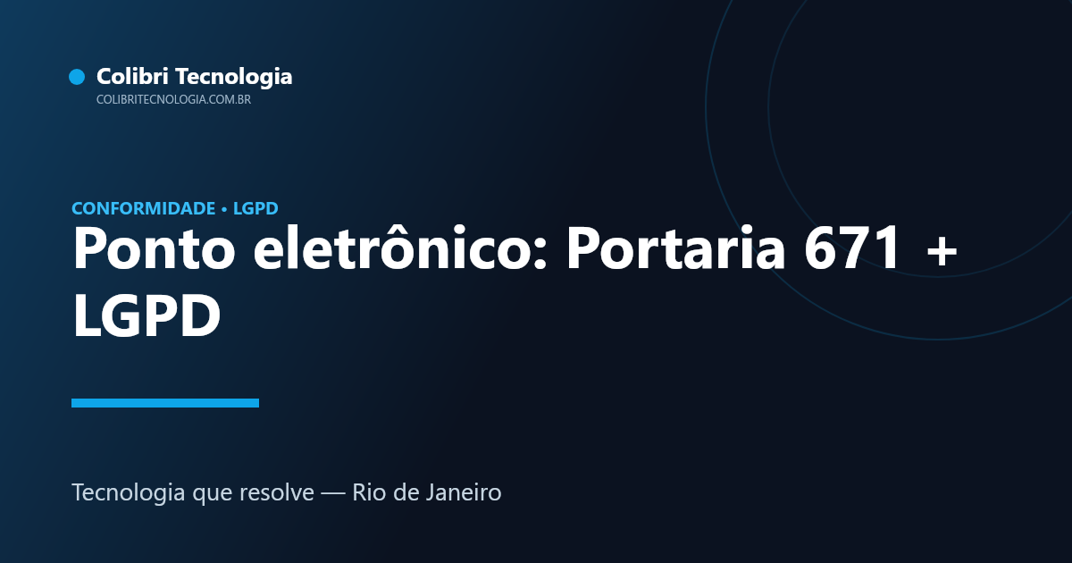 Checklist de conformidade de ponto eletrônico