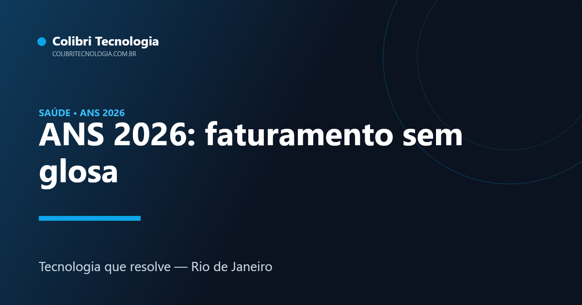 ANS 2026 e o faturamento das clínicas