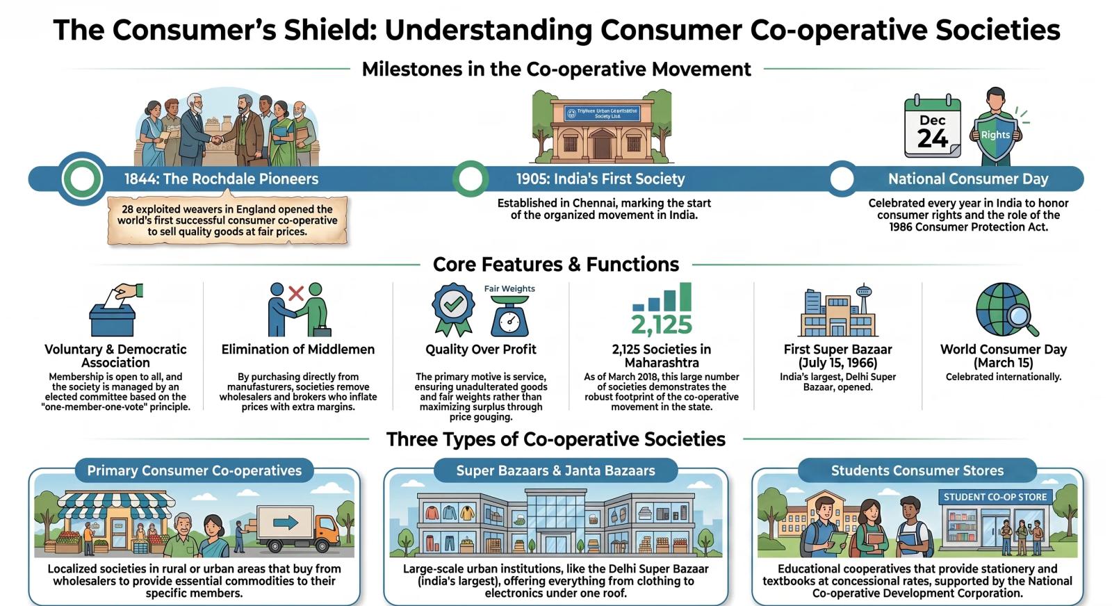Consumer Co-operative Society Class 11 – Meaning, Types, Functions and Consumer Protection
