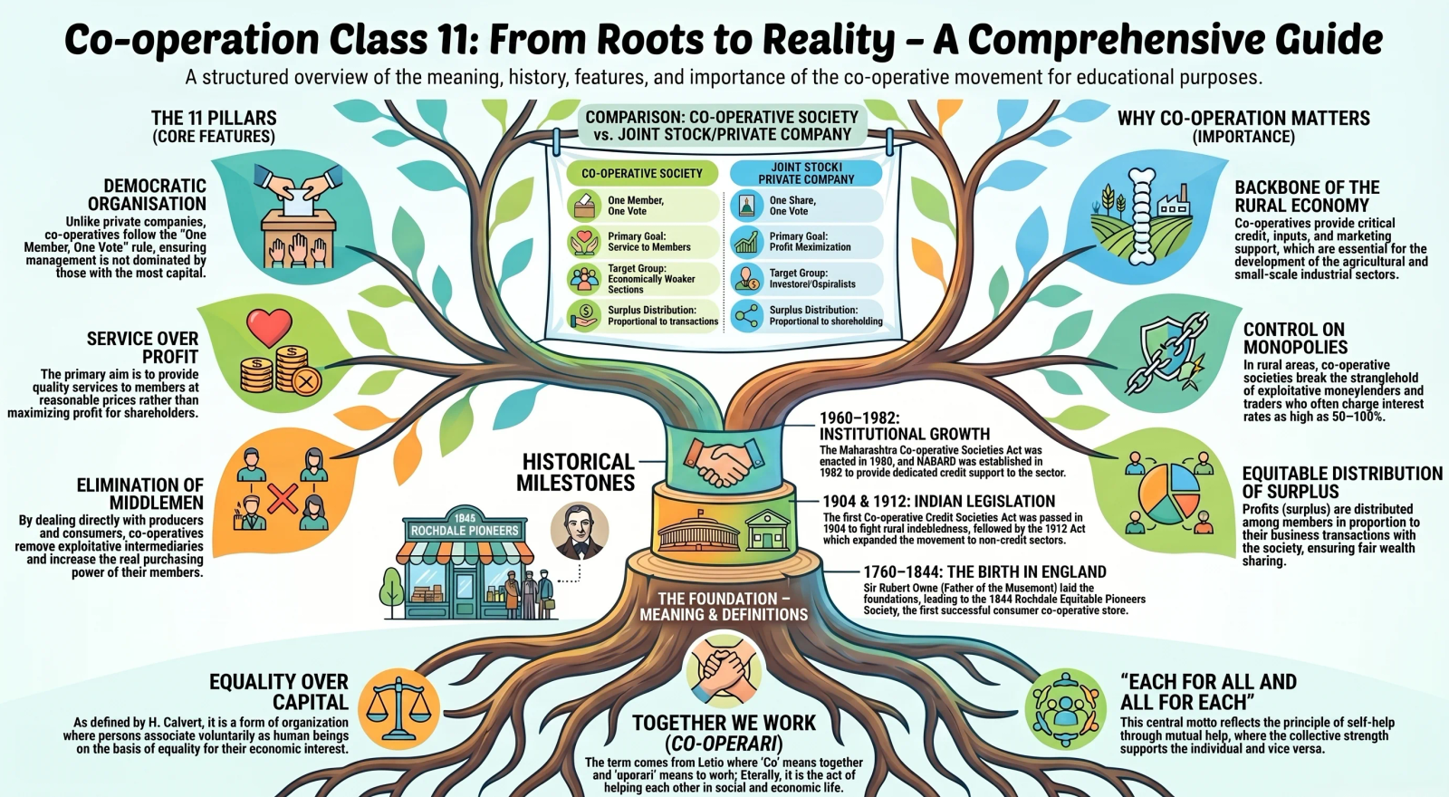 Co-operation Class 11 – Meaning, History, Features and Importance Explained