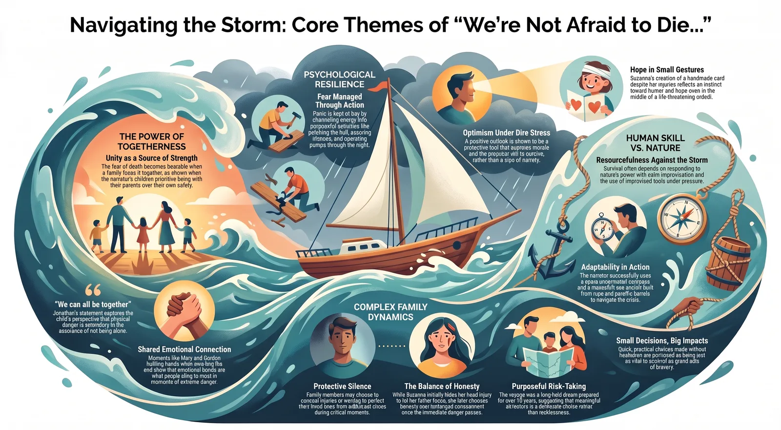 Themes of Family, Fear and Survival in 'We're Not Afraid to Die...'