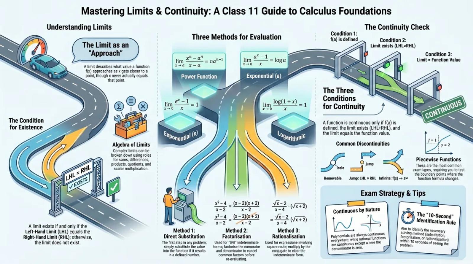 Limits and Continuity Class 11 Commerce Maths – Methods, Definitions & Solved Examples
