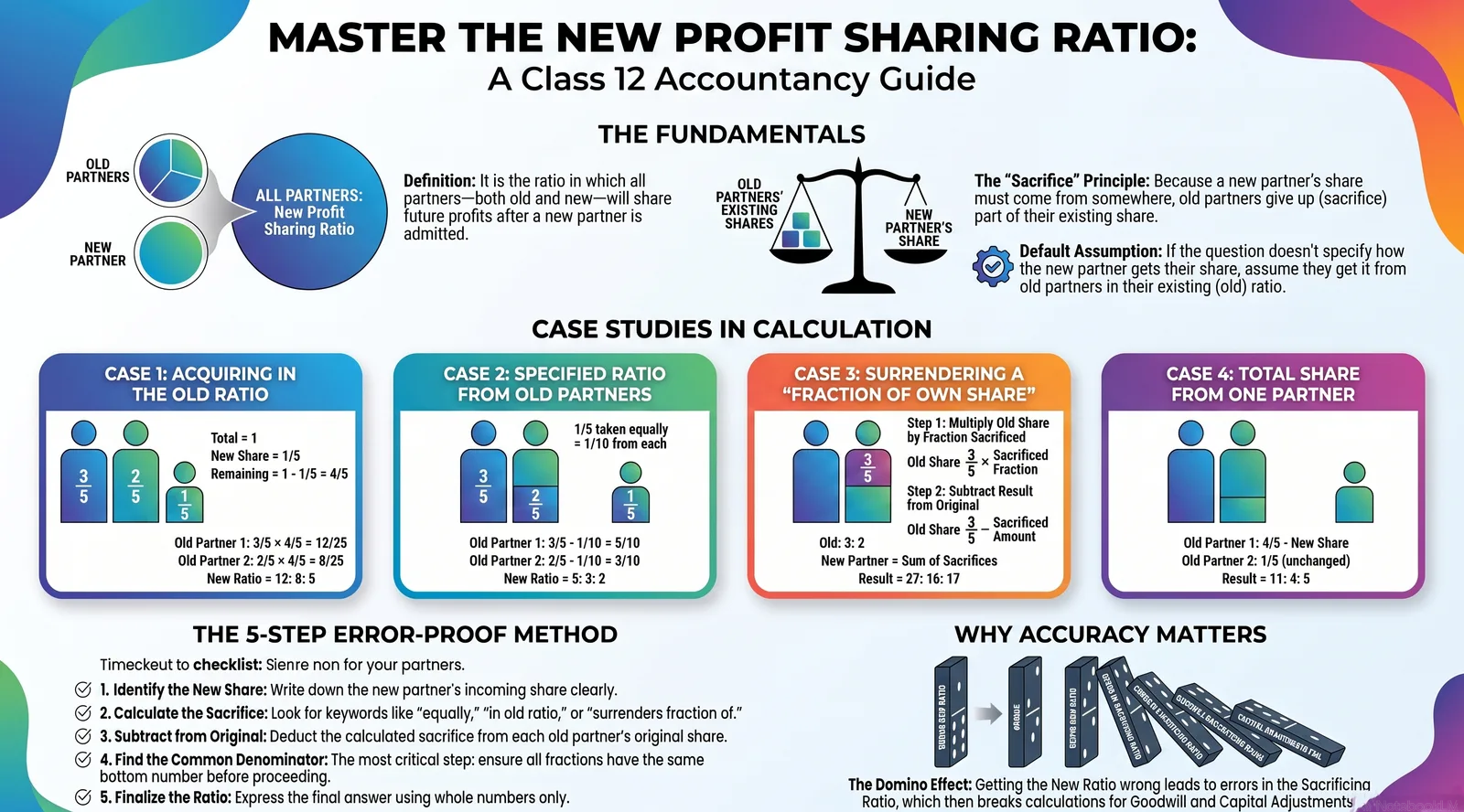 New Profit Sharing Ratio on Admission of a Partner (With Examples) cover image