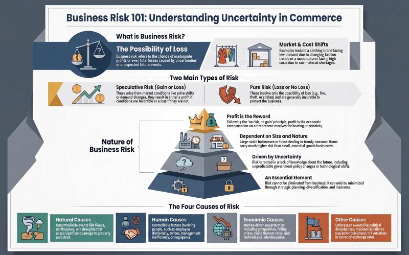 Business Risk: Meaning, Nature, Types and Causes Explained | Class 11 Business Studies