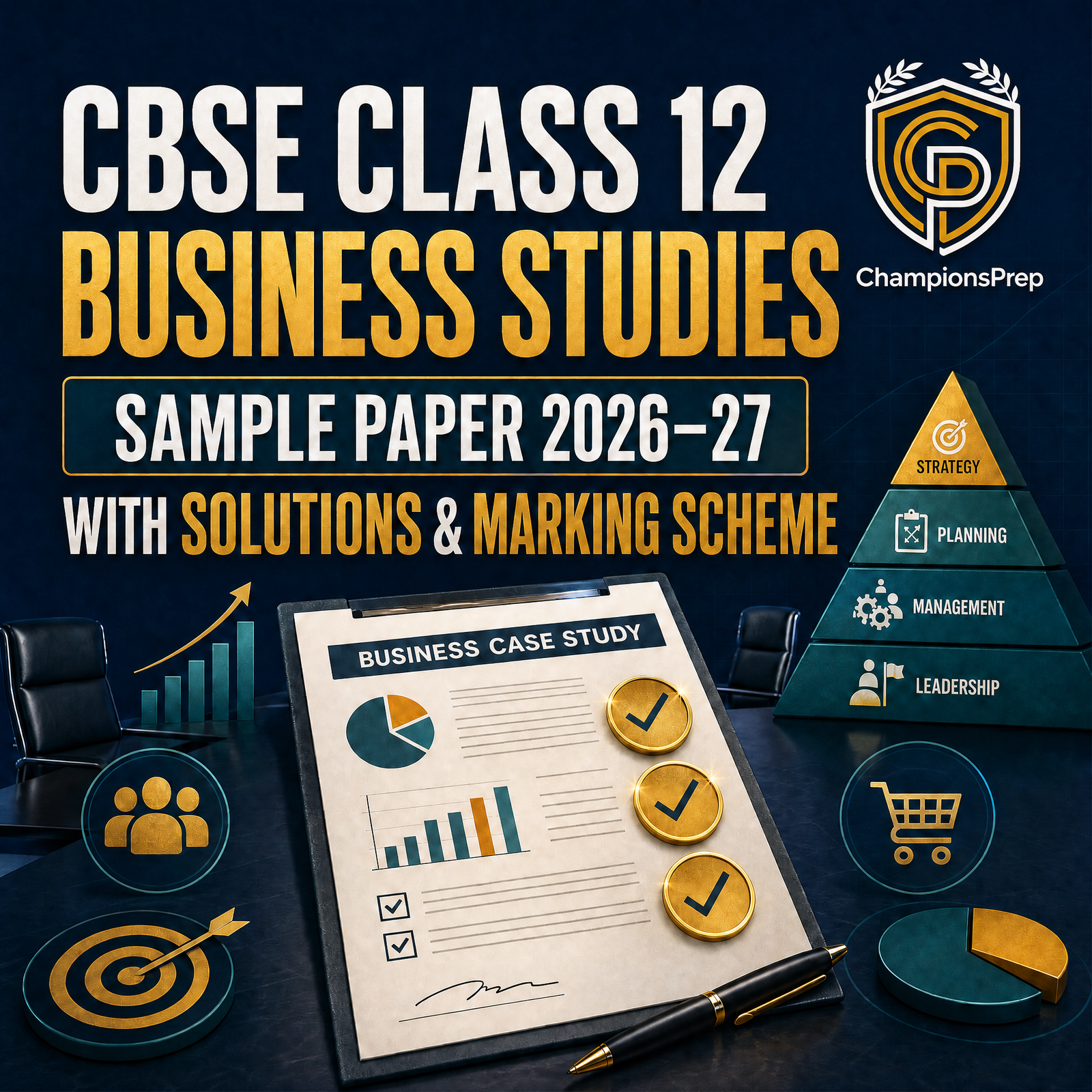CBSE Class 12 Business Studies Sample Paper 2026-27 with Solutions & Marking Scheme — CBSE Class 12 Official Sample Paper