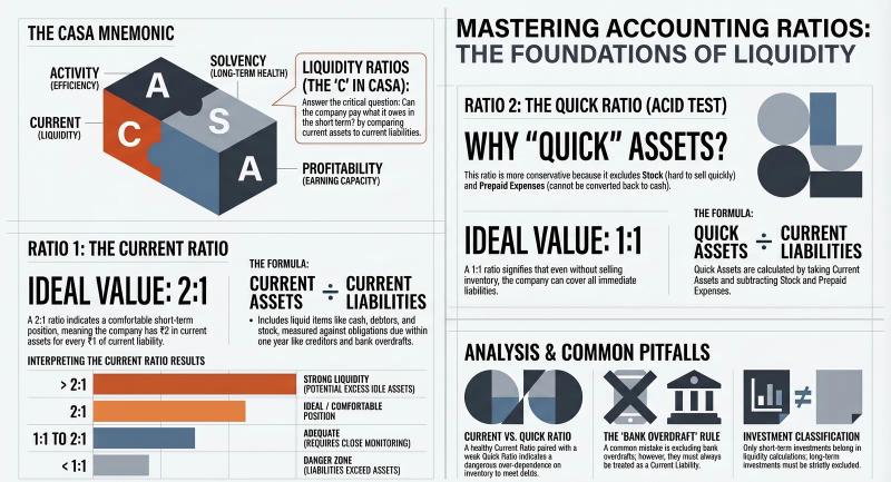 Accounting Ratios Explained: What They Are & How to Master Liquidity Ratios — CBSE Class 12 — Comprehensive visual summary and infographic