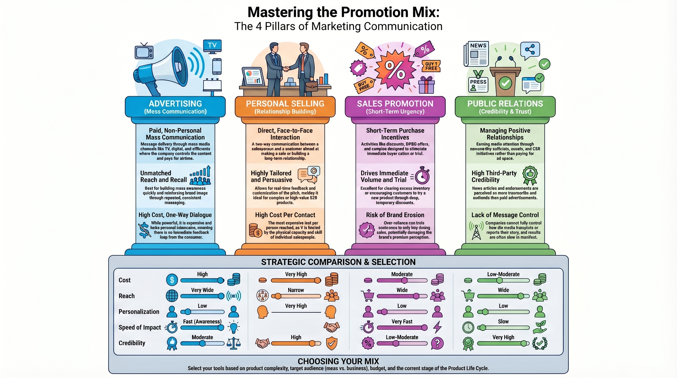 Promotion Mix in Marketing: Advertising, Personal Selling, Sales Promotion & PR Explained