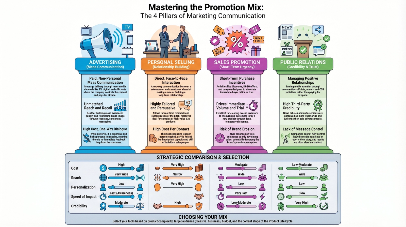 Promotion Mix in Marketing: Advertising, Personal Selling, Sales Promotion & PR Explained