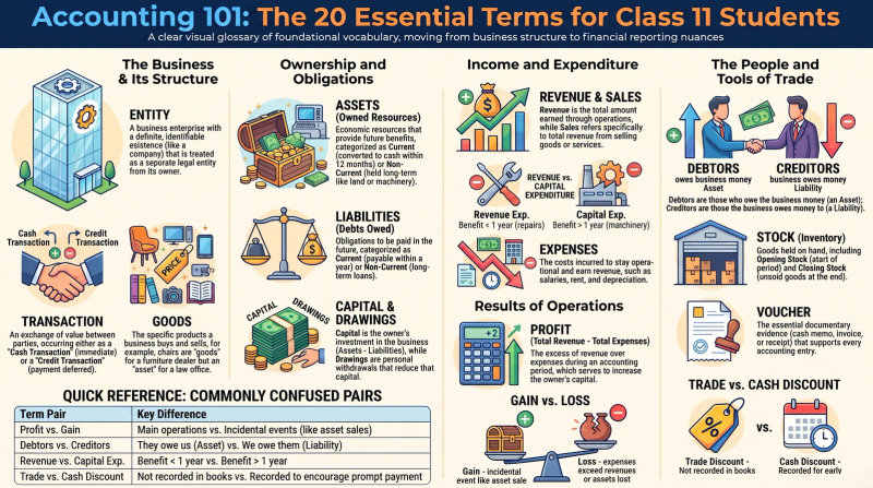 20 Basic Accounting Terms Every Class 11 Commerce Student Must Know – CBSE Accountancy
