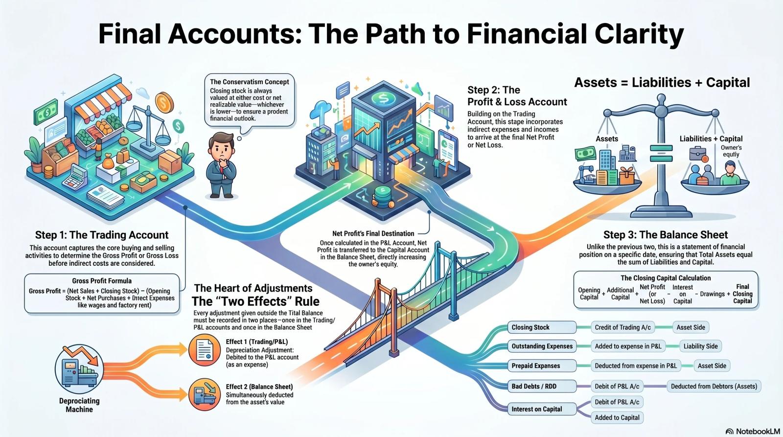 Final Accounts of a Proprietary Concern Class 11 – Trading Account, P&L and Balance Sheet