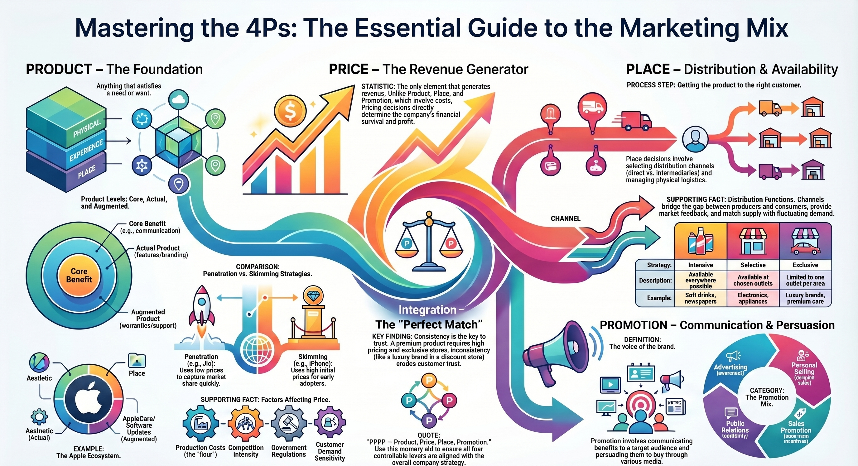 The 4Ps of Marketing Mix: Product, Price, Place & Promotion Explained