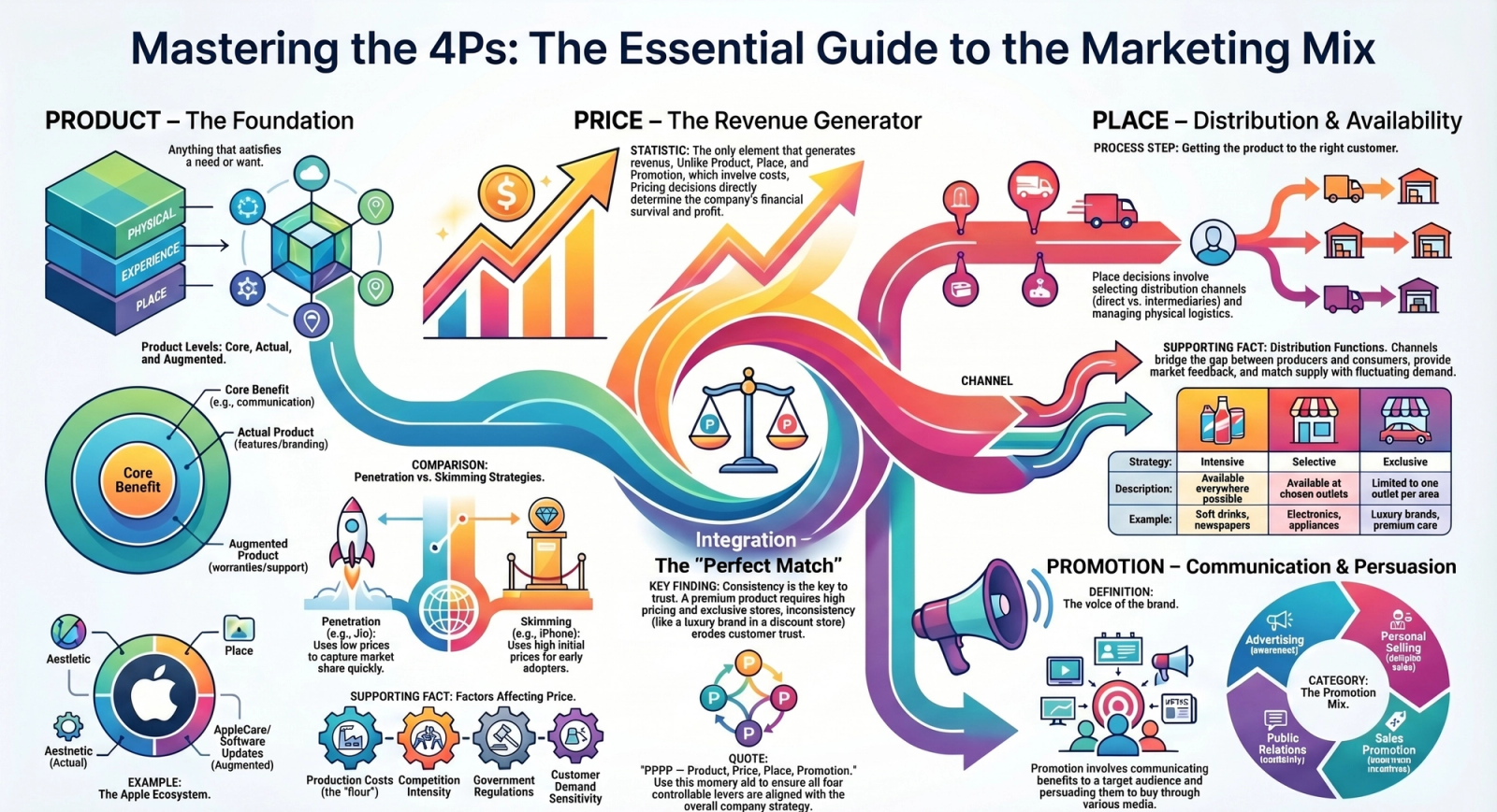 The 4Ps of Marketing Mix: Product, Price, Place & Promotion Explained
