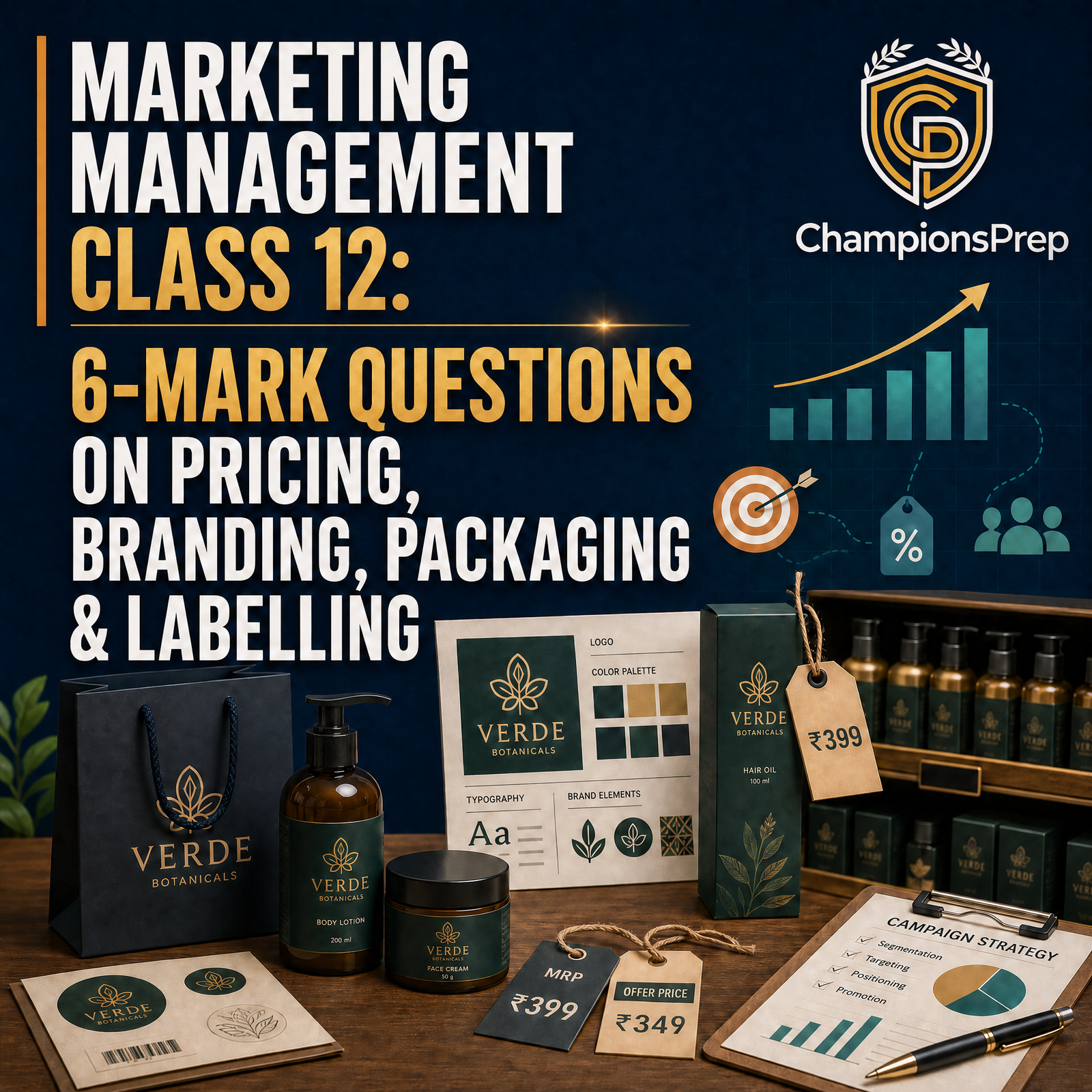 Marketing Management Class 12: 6-Mark Questions on Pricing, Branding, Packaging & Labelling — CBSE Class 12 Official Sample Paper