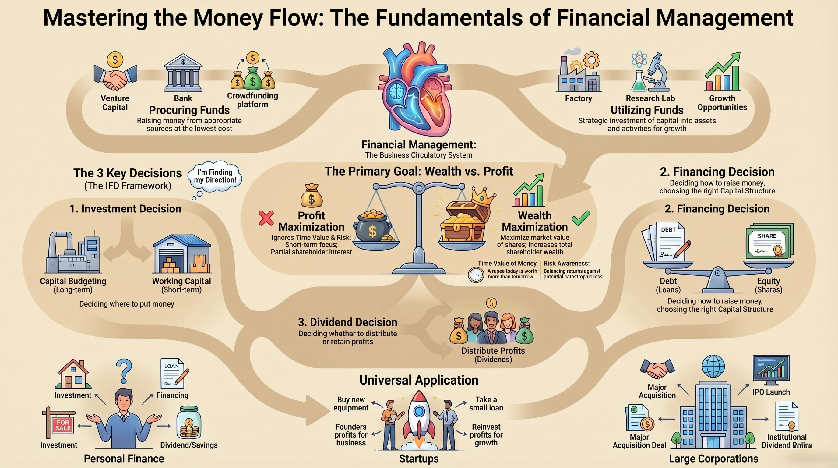 What Is Financial Management? Definition, Objectives & The 3 Key Decisions