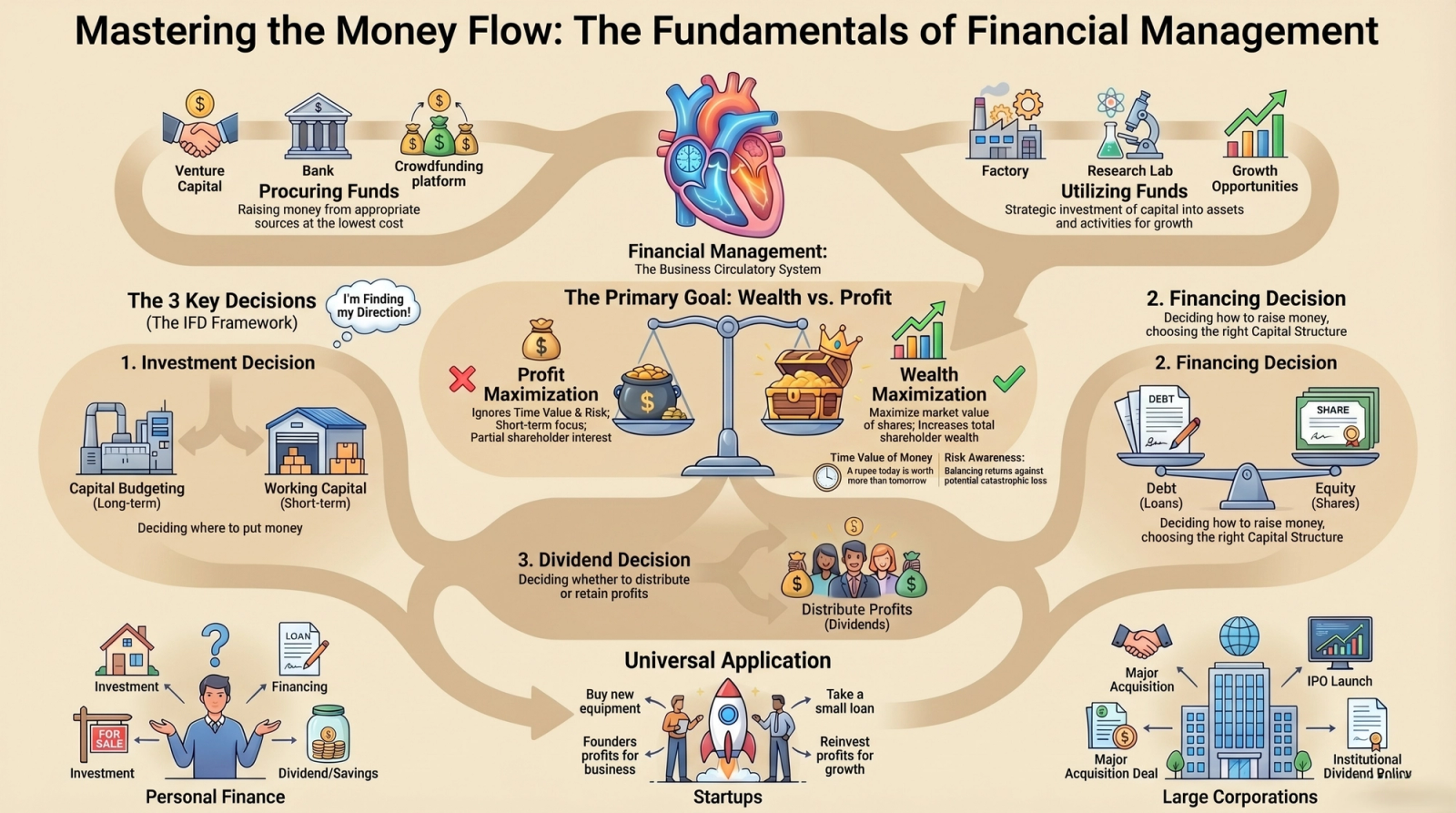 What Is Financial Management? Definition, Objectives & The 3 Key Decisions