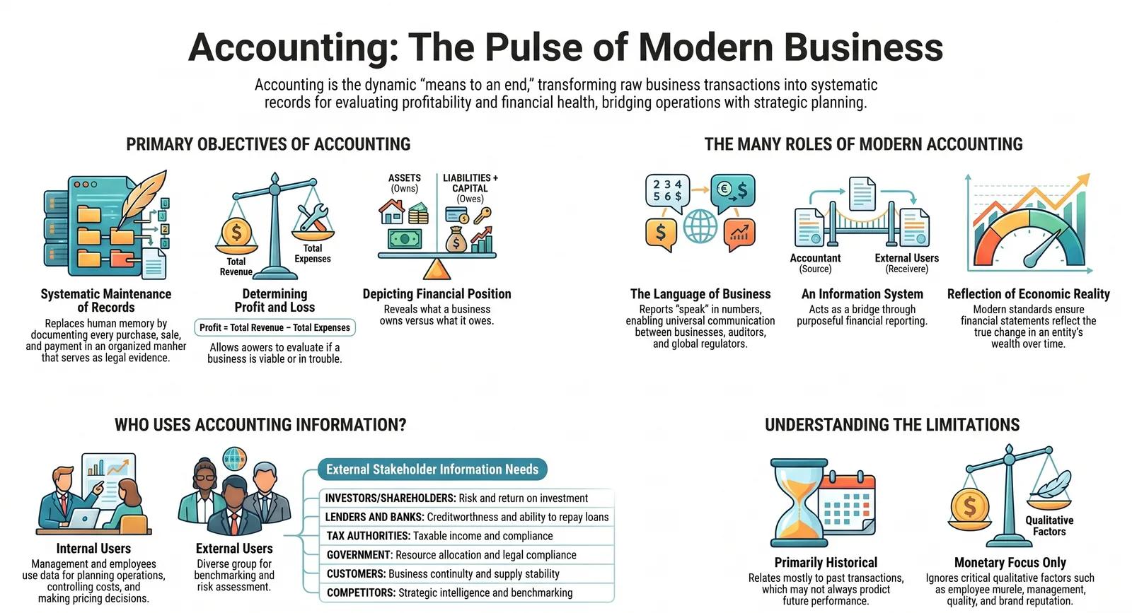 Objectives and Role of Accounting in Modern Business – Class 11 CBSE Accountancy