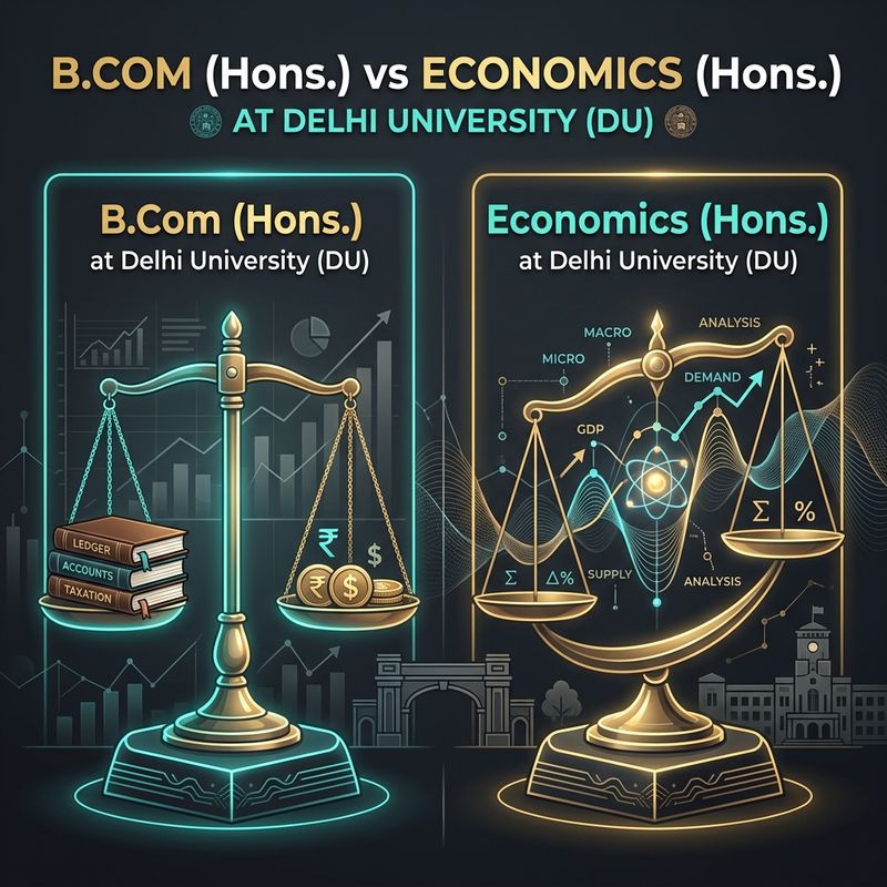 B.Com (Hons.) vs Economics (Hons.) at DU Comparison Cover