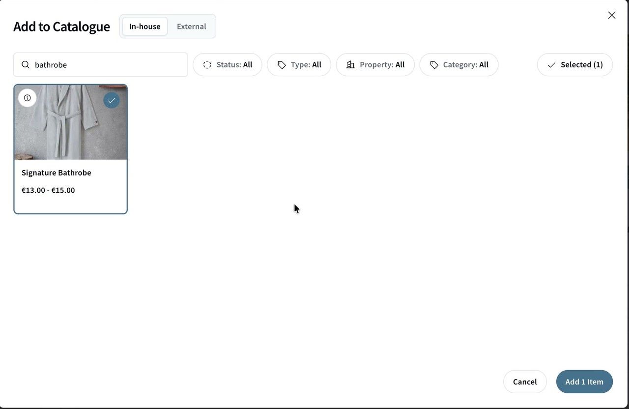 Adding a product to a Store's catalogue.