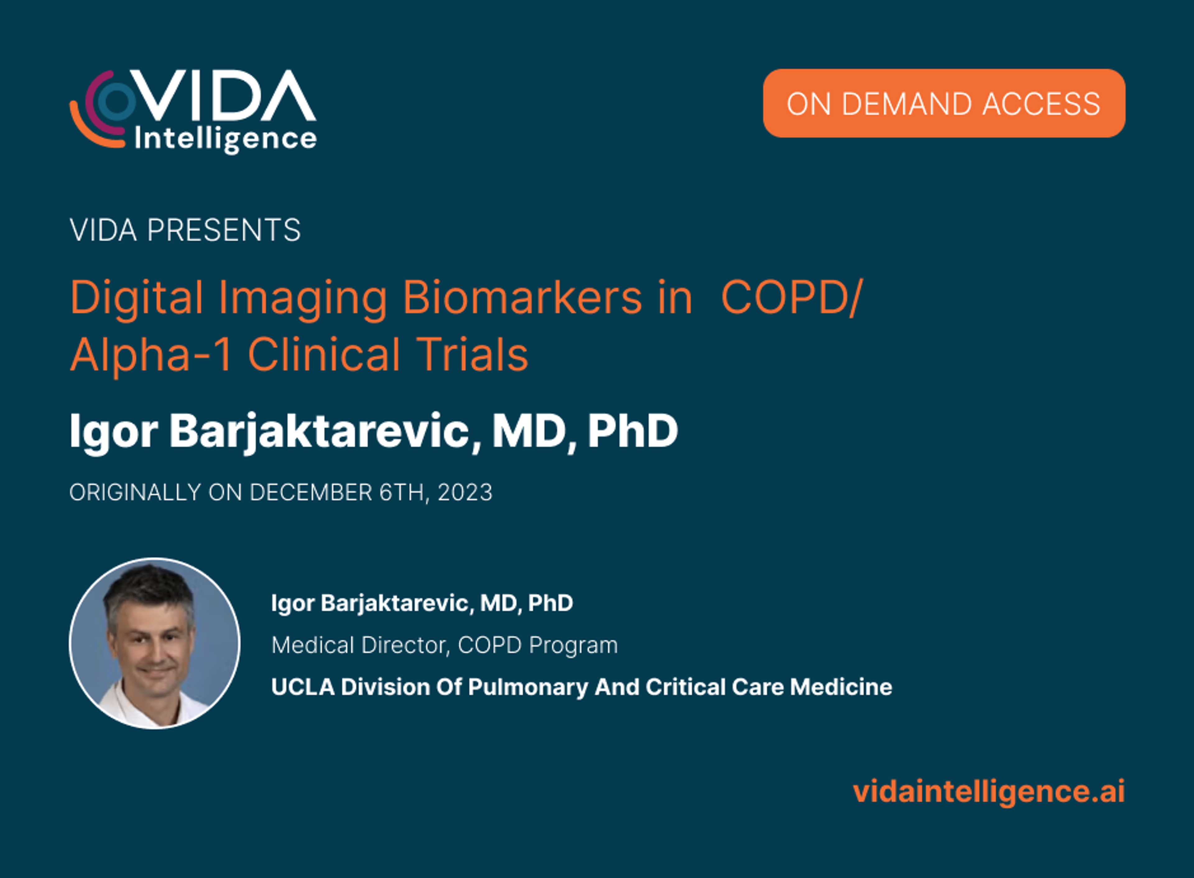 Digital Imaging Biomarkers In Alpha-1 COPD Clinical Trials