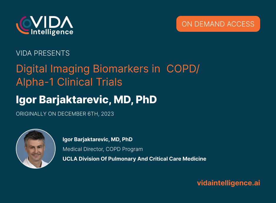 Digital Imaging Biomarkers In Alpha-1 COPD Clinical Trials