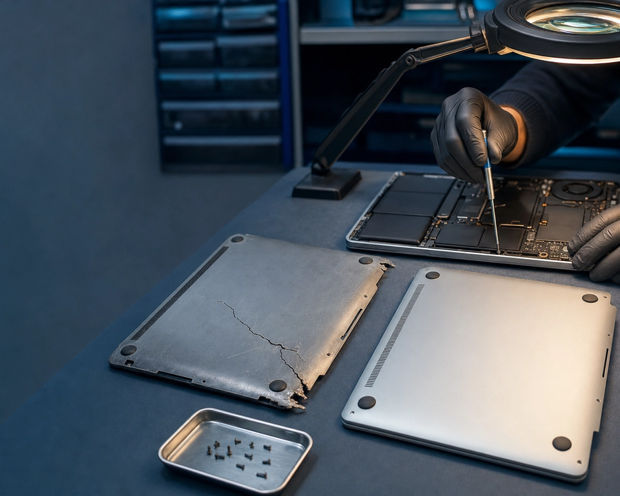 Laptop törött burkolat javítás
