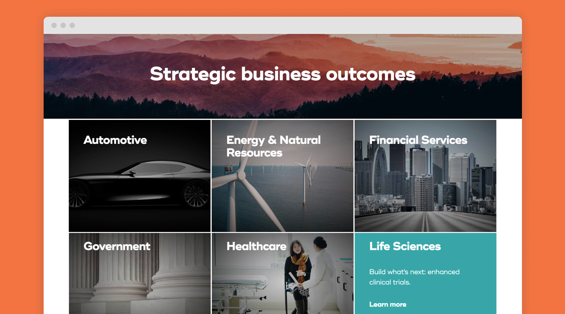 Strategic business outcomes