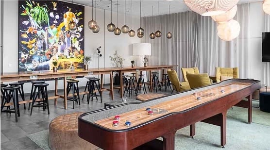 konferens Quality Hotel view lobby med shuffleboard Malmö