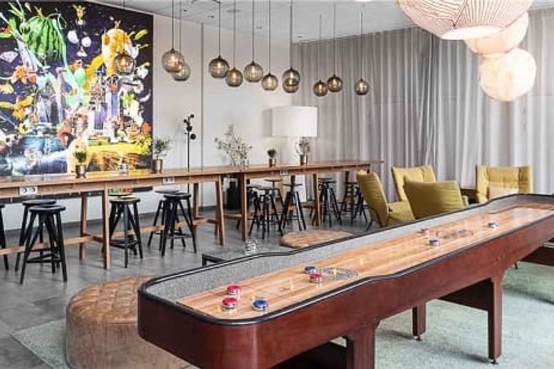 konferens Quality Hotel view lobby med shuffleboard Malmö