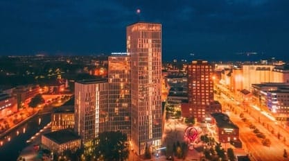 Clarion Hotell Malmö Live flygbild