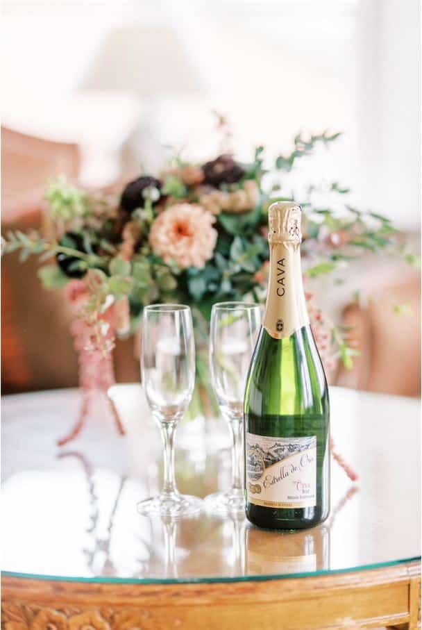 Bjärsjölagårds Slott hotellrum med champagne konferens Skåne