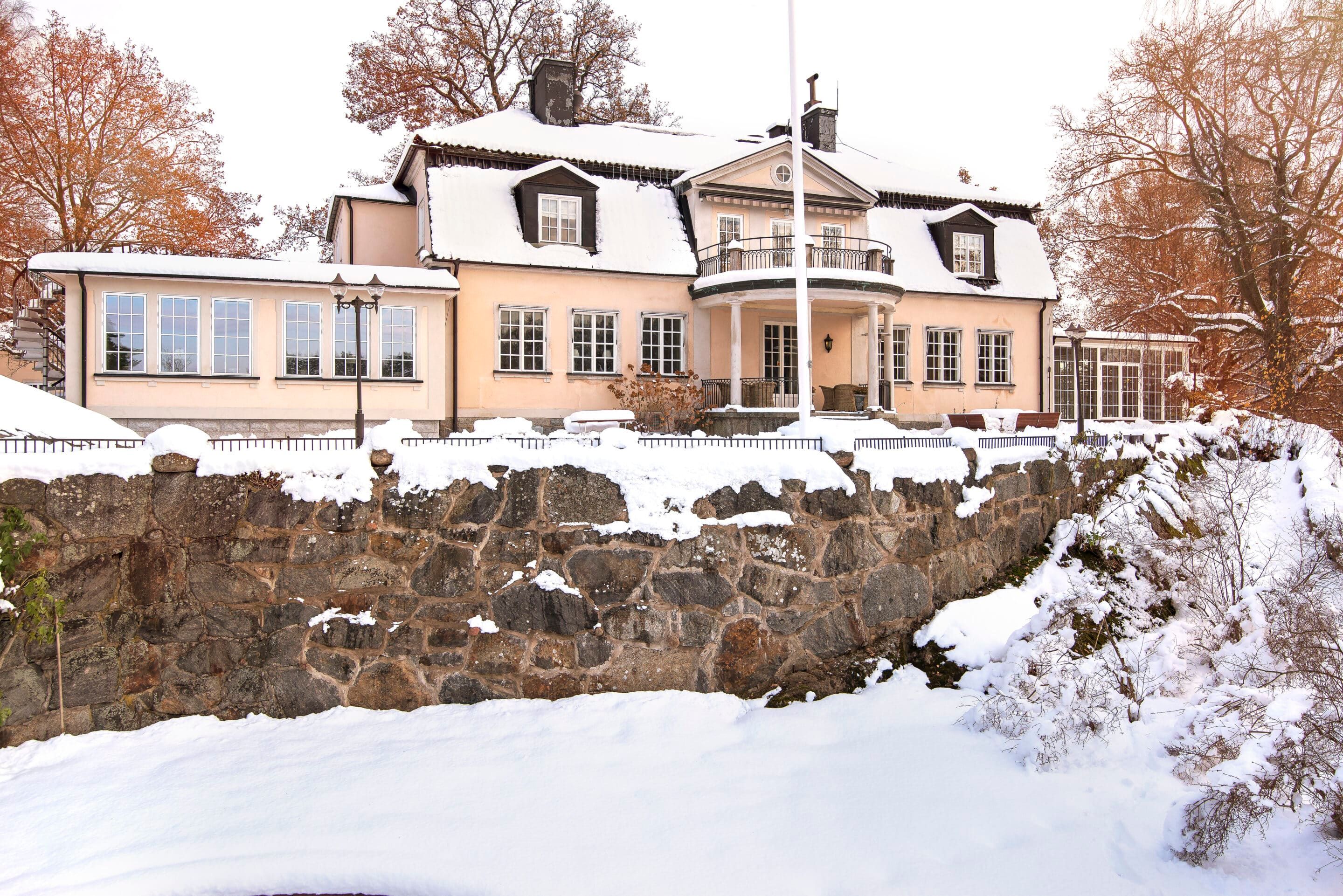 Balingsholm fasad vinter