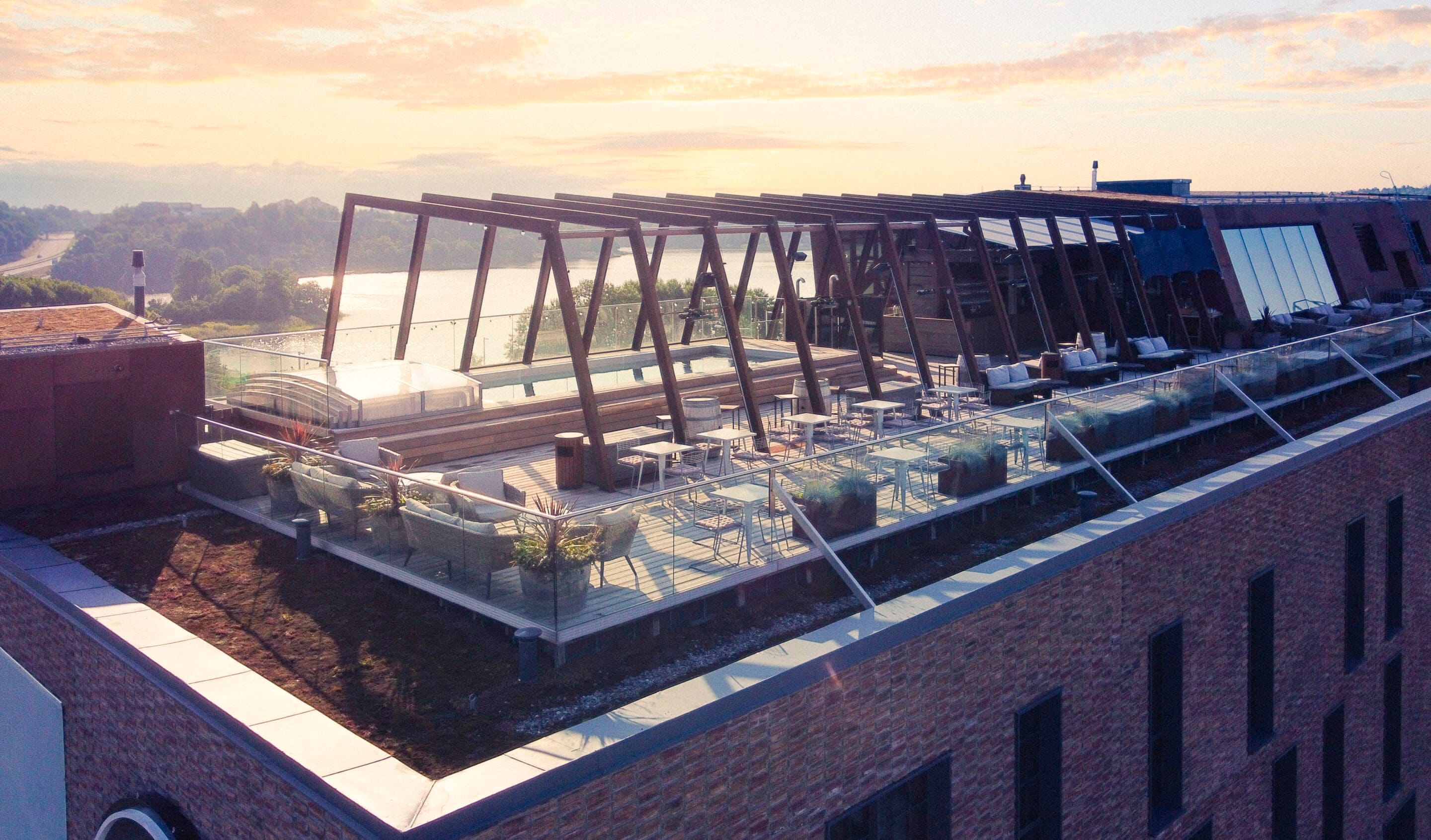 The Winery Hotel roof top bar